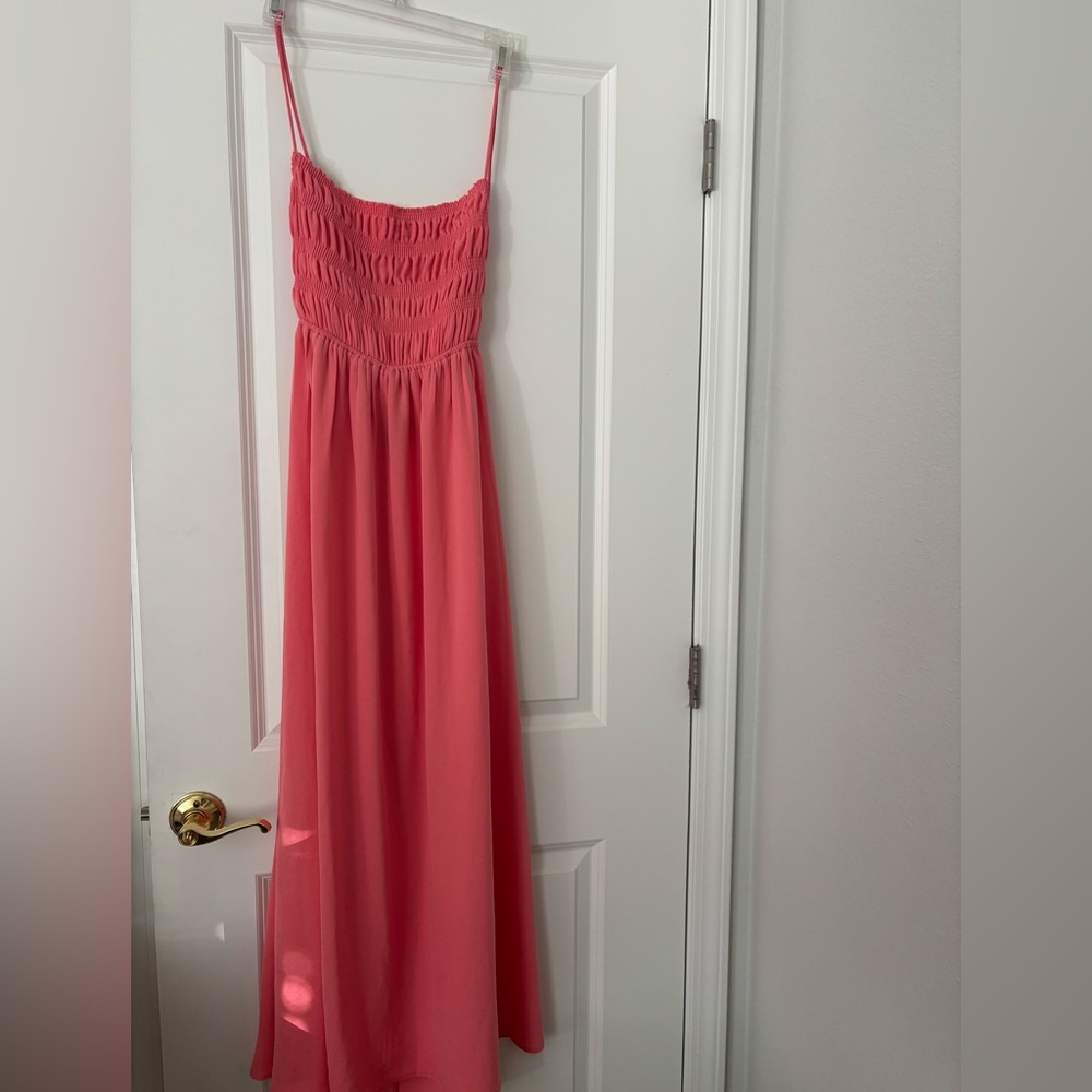 Guava Pink Maxi Open Strappy Back Forever 21 Maxi Dress M